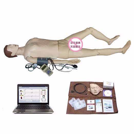 高级电脑全功能急救训练模拟人(心肺复苏CPR与血压测量、基础护理)